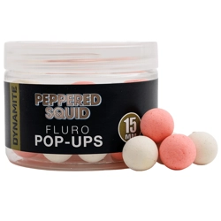 Dynamite Baits Peppered Squid Fluro Pop-Ups 15mm